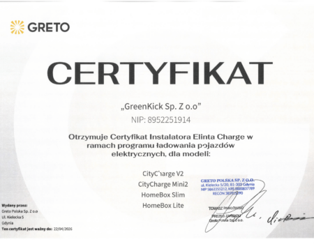 Certyfikat Elinta Charge GreenKick.pdf