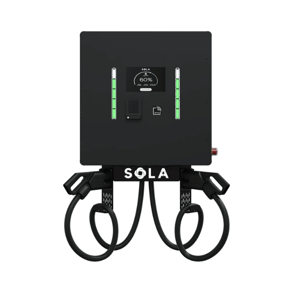 Wallbox SOLA WALL-E BOX DC 30-60 kW (front) - Greenkick