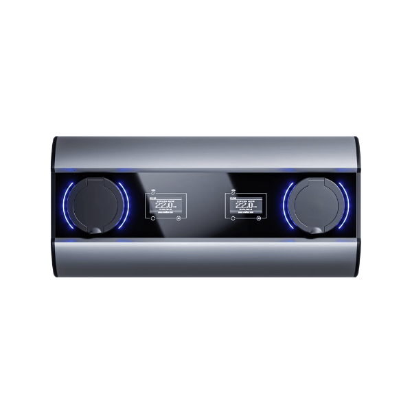 Wallbox Enelion Duo Power 2x22 kW (front srebrny) - Greenkick