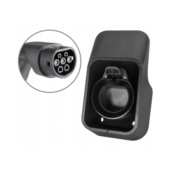 Uchwyt na kabel do ładowania + gniazdo typ-2 (2w1) (gniazdo) - Greenkick