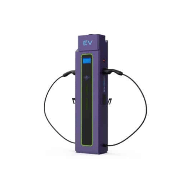 Stacja ładownia EVORRA NOVA 2x22 kW z kablami (prawy bok) - Greenkick Stacja ładownia EVORRA NOVA 2x22 kW - obrazek 5