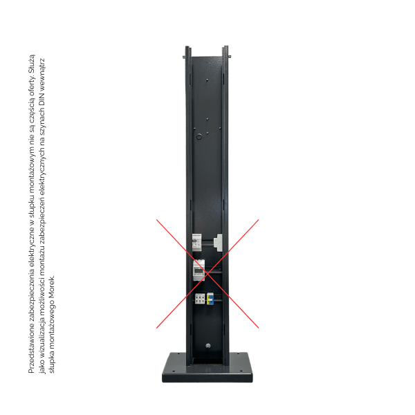 Wallbox Morek Quick Charge 22 kW na słupku DIN (wnętrze słupka) - Greenkick Wallbox Morek Quick Charge 22 kW na słupku - obrazek 7