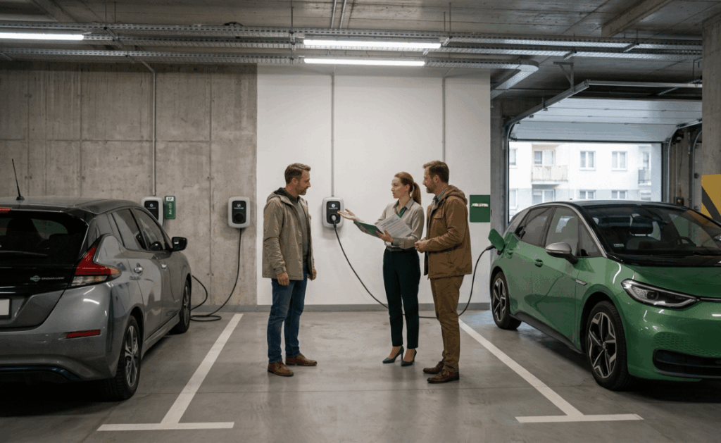 TBS, SIM, wspólnota czy spółdzielnia -Gdzie obowiązuje art. 12b ustawy o elektromobilności przy montażu stacji ładowania - BLOG - Greenkick