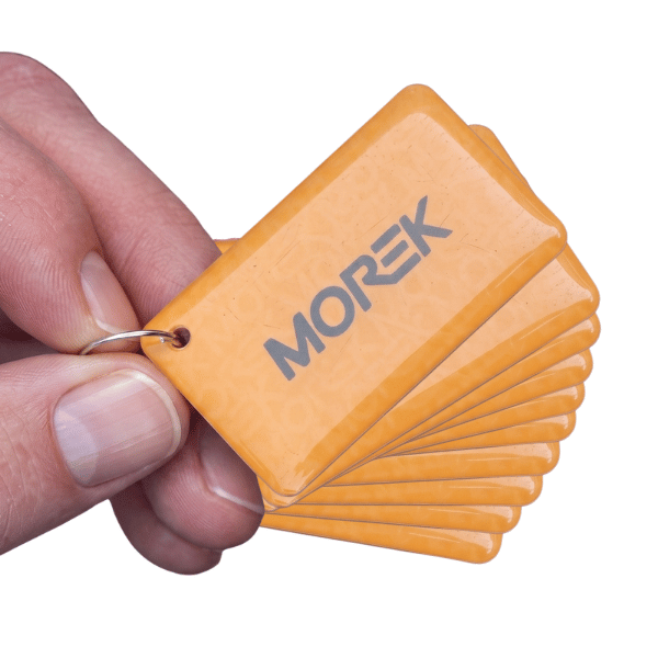 Zestaw breloków RFID do stacji ładowania Morek (10 szt.) (front) - Greenkick
